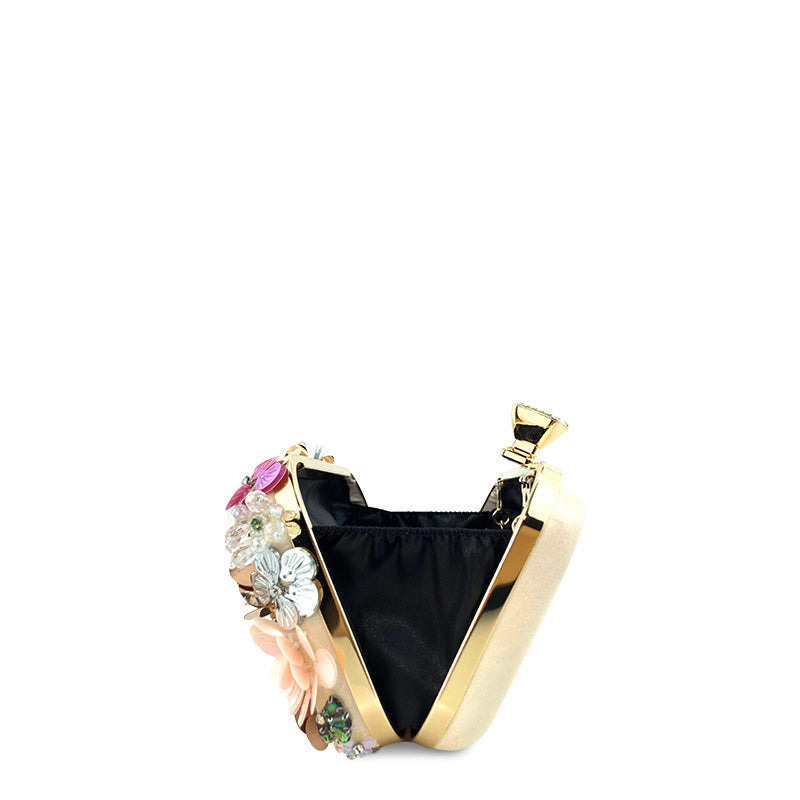 De Fiona Clutch Bag Vegan Leren Kleine Schoudertas met Gouden Hardware