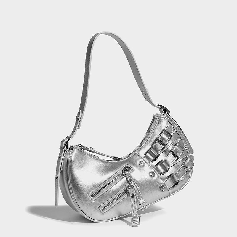 Kaida Buckle Hobo Halve Maan Tas