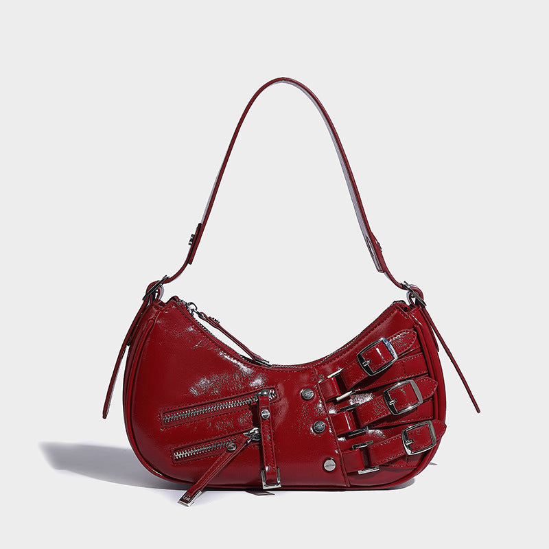 Kaida Buckle Hobo Halve Maan Tas
