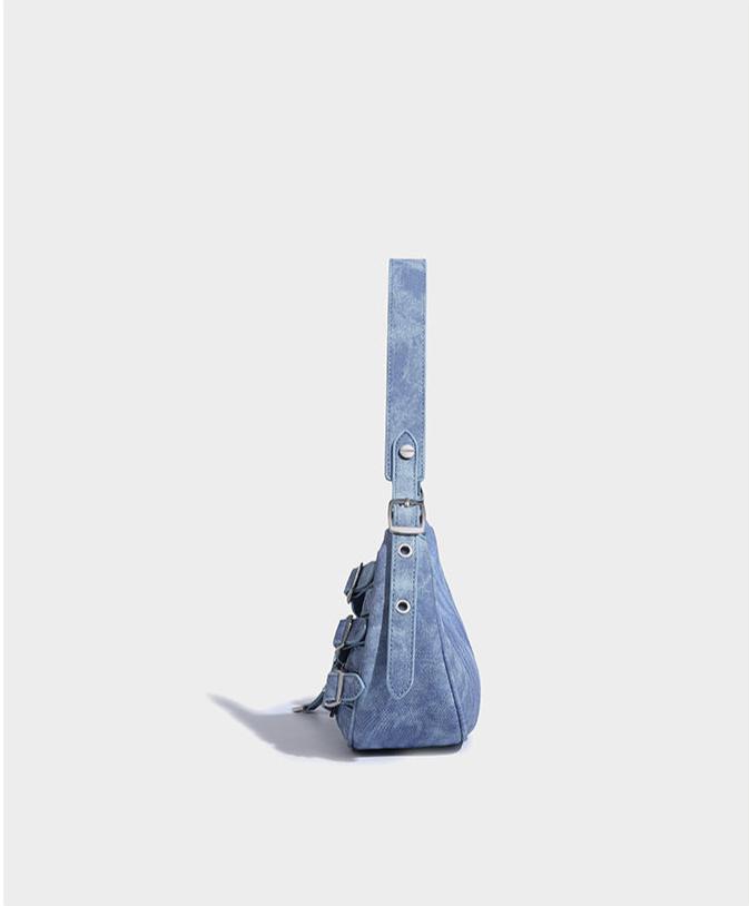 Kaida Buckle Hobo Halve Maan Tas