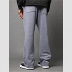 Heren Sweatpants Katoenfleece Flaredmodel Trekkoord Taille