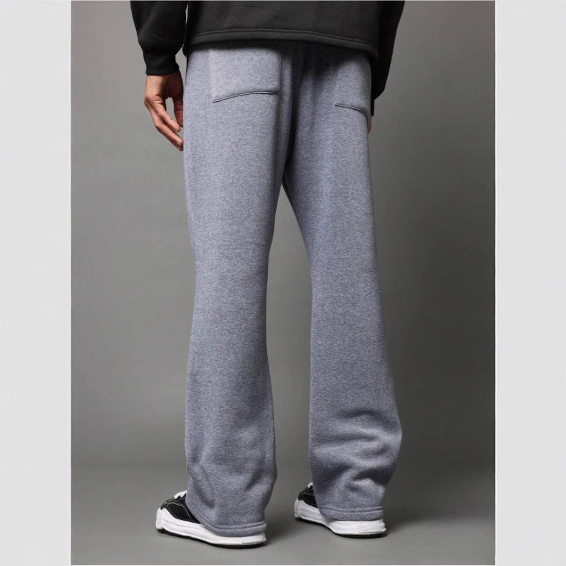 Heren Sweatpants Katoenfleece Flaredmodel Trekkoord Taille