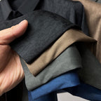 Heren Poloshirt Blauw M Katoen Subtiele Textuur-3