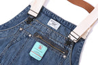 Versleten Denim Draagriemen Multi-Pocket Overalls
