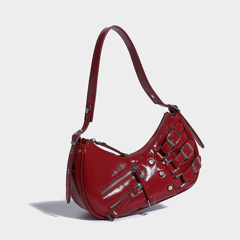 Kaida Buckle Hobo Halve Maan Tas
