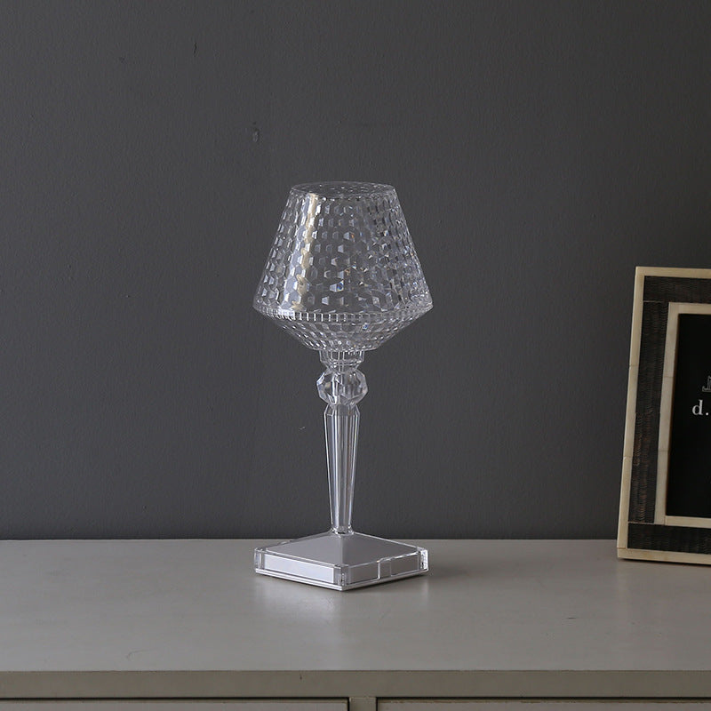 RadiantCrystal - Kristallen LED Tafellamp met Drie Dimbare Verlichtingsopties