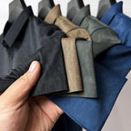 Heren Poloshirt Blauw M Katoen Subtiele Textuur-2