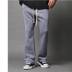 Heren Sweatpants Katoenfleece Flaredmodel Trekkoord Taille
