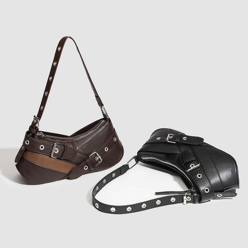 Kylie Buckle-Strap Schoudertas
