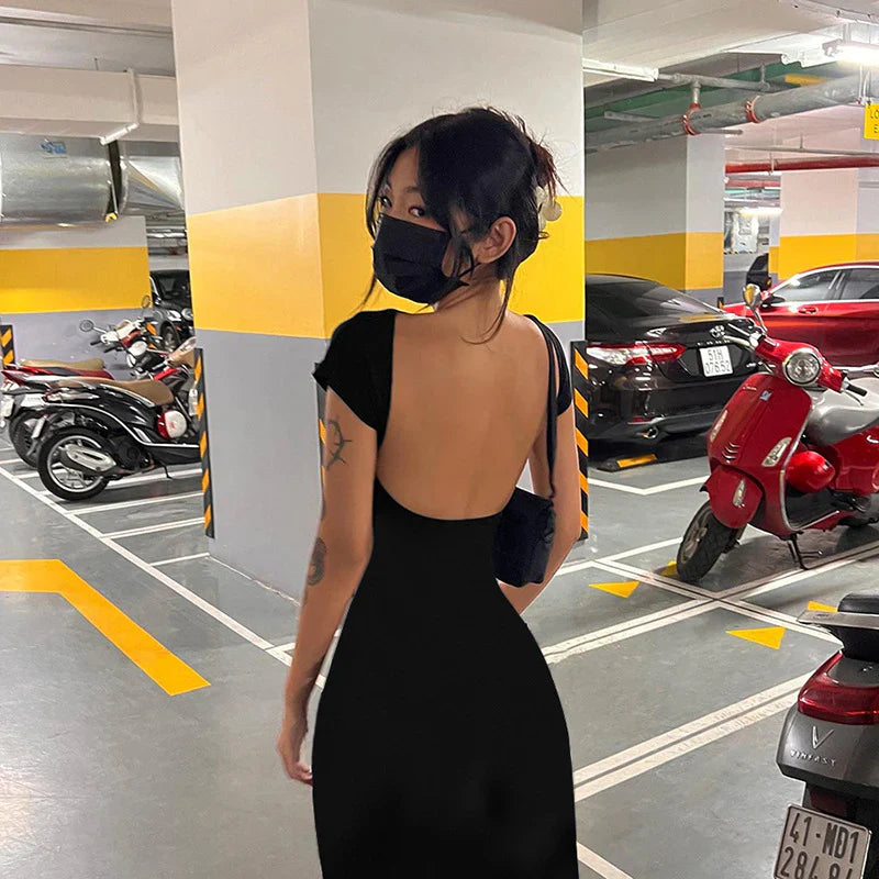 Zoete Fantasie Rugloze Maxi Jurk