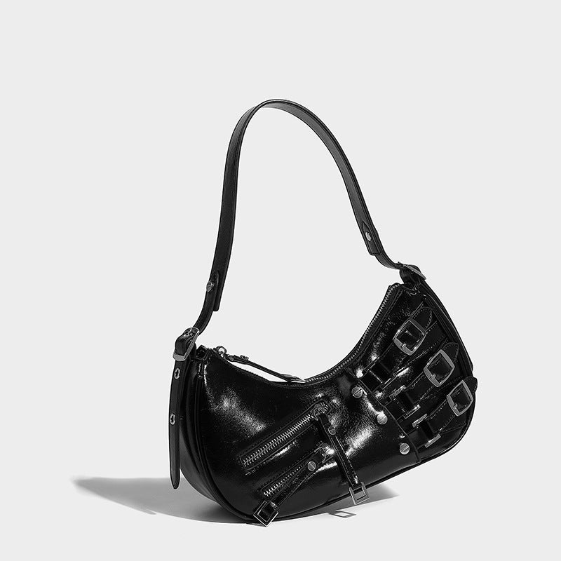 Kaida Buckle Hobo Halve Maan Tas