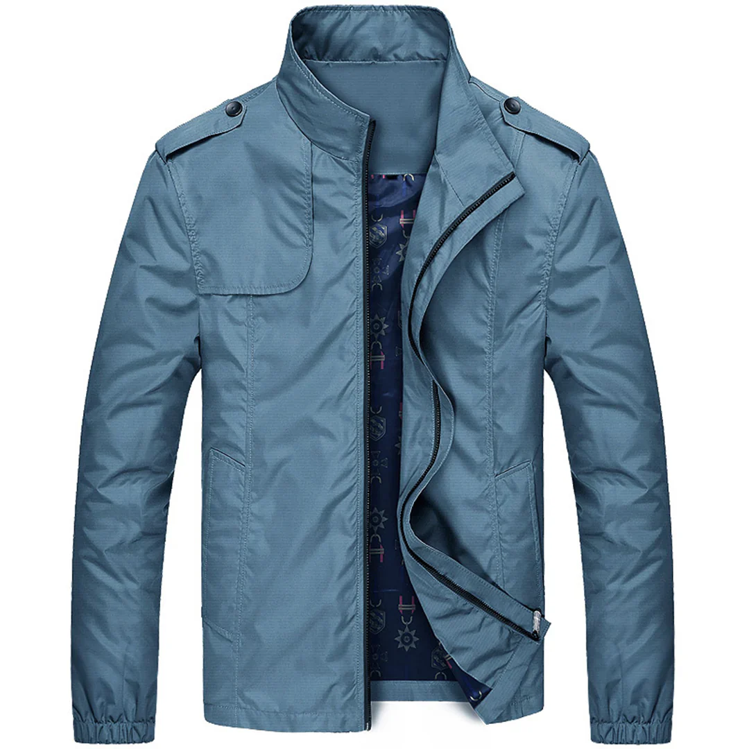 Sivo Zomerjas voor Heren Lichtgewicht Ademend Waterafstotend Perfect voor Casual Looks