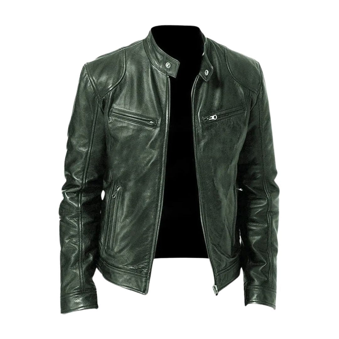 Leren Jack Casual Stoer Tijdloos Materiaal Leer Klassiek