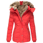 Winterjack Dames Slimfit Zacht Bontfutter Warm Comfort - Winterjas Dames