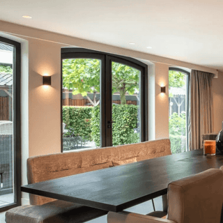 LumiSensor I Waterdichte Wandlamp met Verstelbare Stralingshoek – Zwart/wit