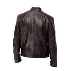Leren Jack Casual Stoer Tijdloos Materiaal Leer Klassiek