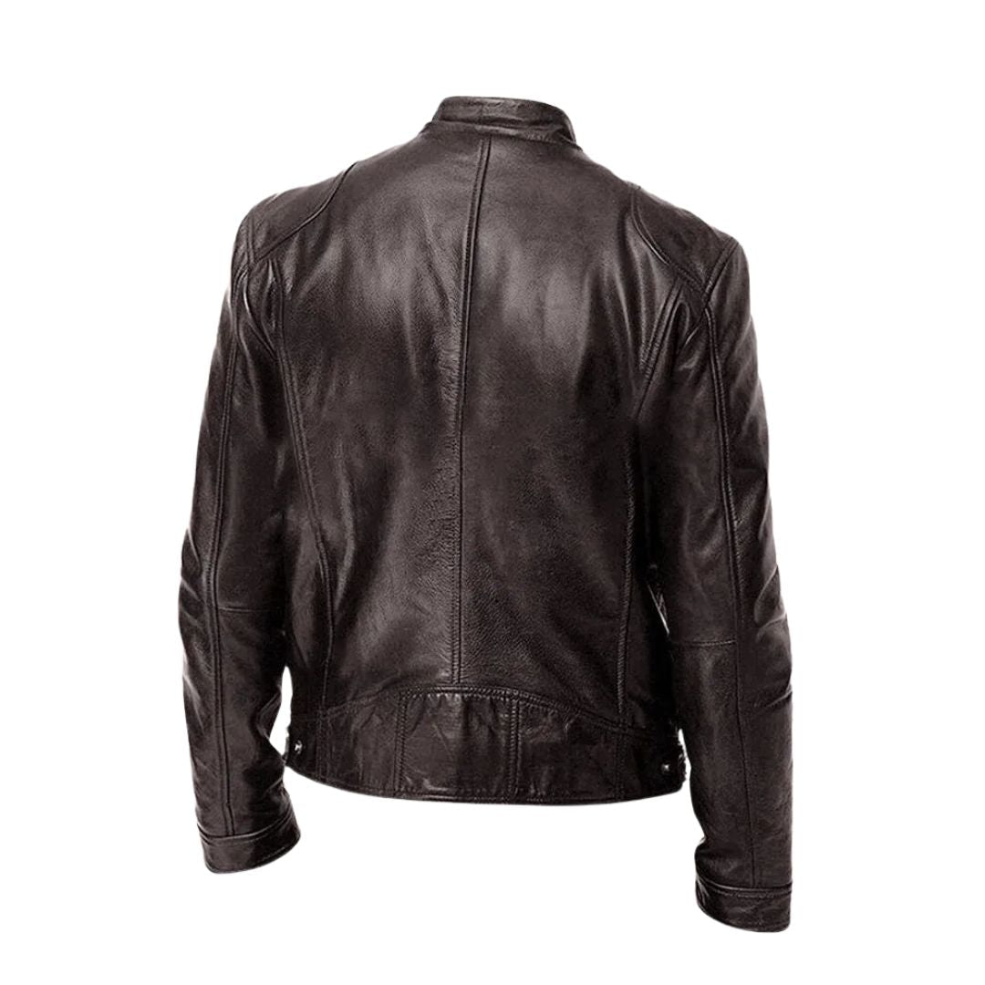 Leren Jack Casual Stoer Tijdloos Materiaal Leer Klassiek