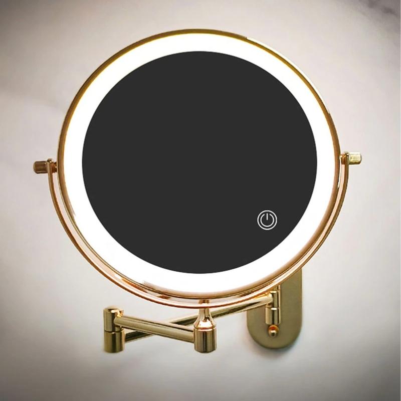 Oplaadbare LED Make-up Spiegel met 360° Rotatie
