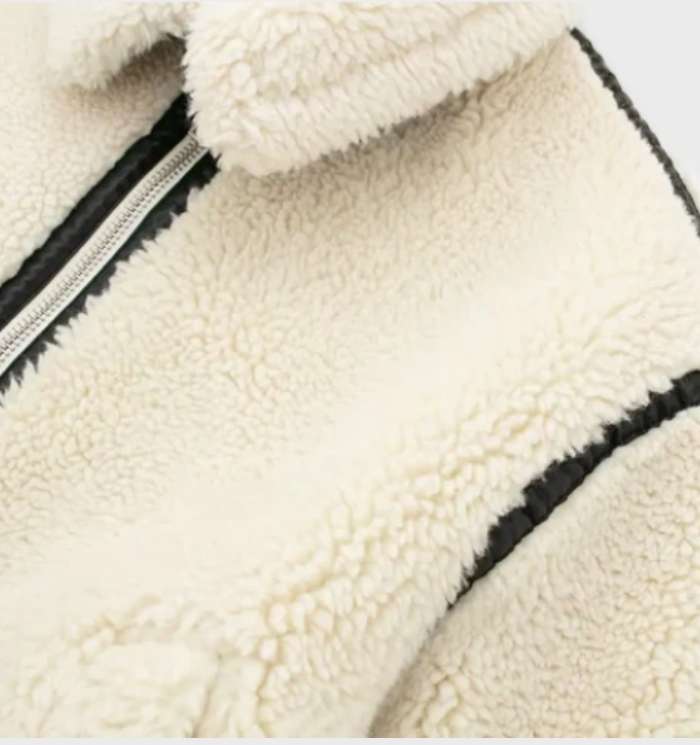 Oversized fleecejack met rits voor dames 1