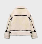 Oversized fleecejack met rits voor dames 3