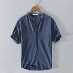 Comfortabel Zomer Shirt voor Mannen in Ademend Lichtgewicht Stof