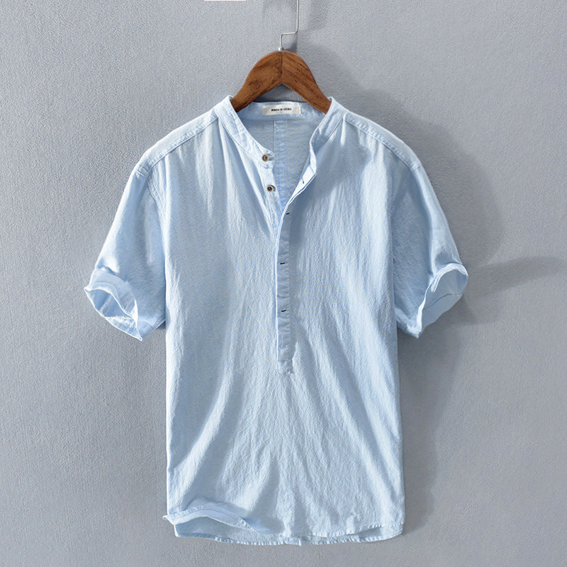 Comfortabel Zomer Shirt voor Mannen in Ademend Lichtgewicht Stof