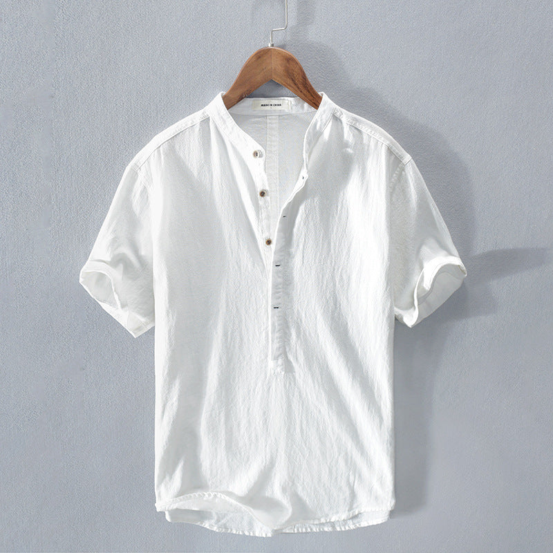 Comfortabel Zomer Shirt voor Mannen in Ademend Lichtgewicht Stof