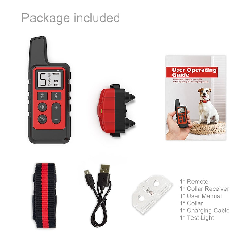 Pawfey AdvancedPro Oplaadbare Waterdichte Honden Trainingshalsband