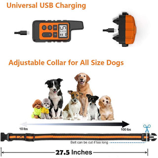 Pawfey AdvancedPro Oplaadbare Waterdichte Honden Trainingshalsband