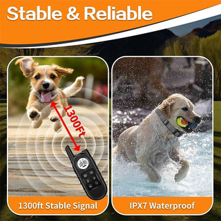 Lichtgewicht Waterdichte Honden Trainingshalsband - 400m Bereik