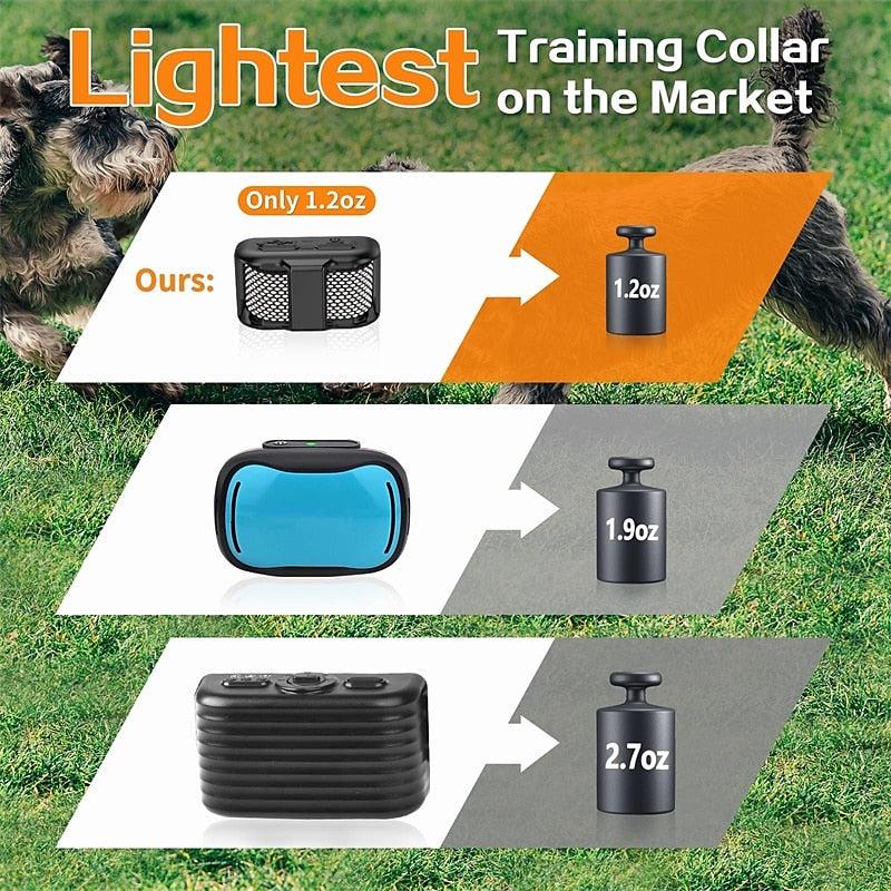 Lichtgewicht Waterdichte Honden Trainingshalsband - 400m Bereik