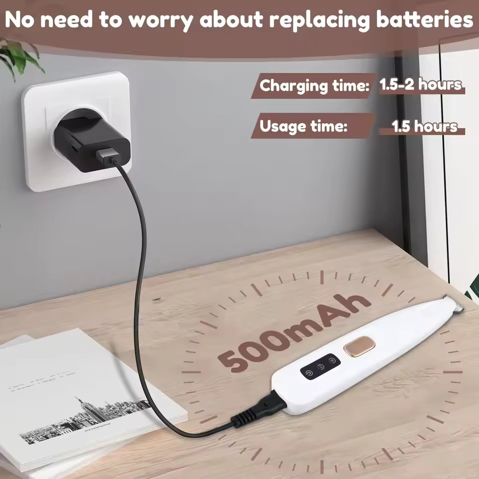 Hondpoottrimmer met LED-lamp - Draadloos en USB-oplaadbaar