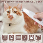 Hondpoottrimmer met LED-lamp - Draadloos en USB-oplaadbaar
