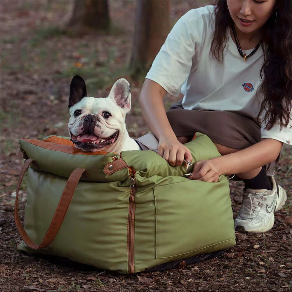 Hond Booster Autostoel met Uitbreidbaar Bed