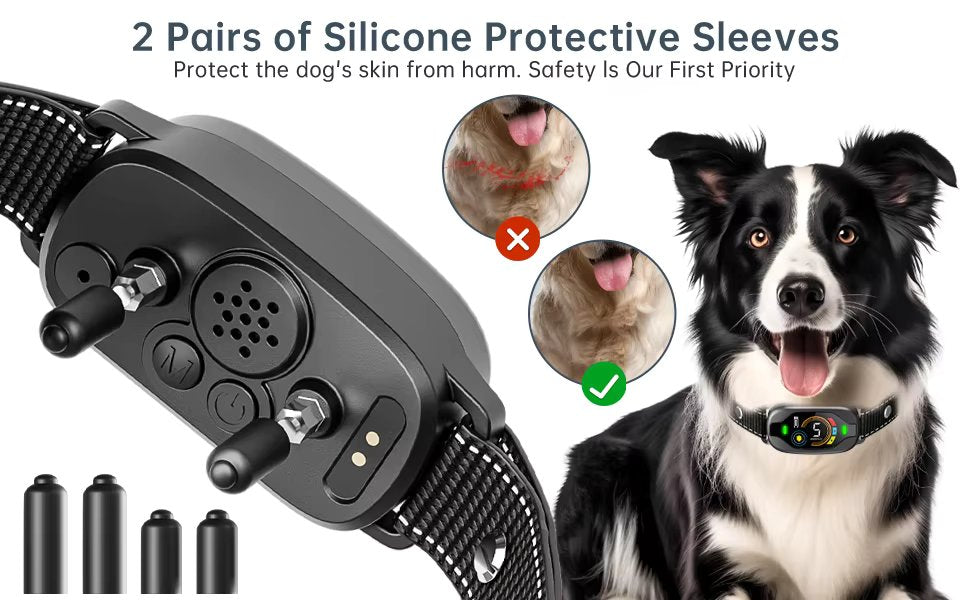 Anti-Bark Hondenhalsband met Slimme Bescherming en Meerdere Niveaus van Gevoeligheid