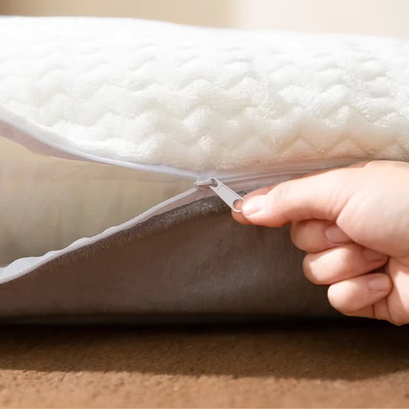 Hondenbed met Pluche Geheugenfoam Kussen