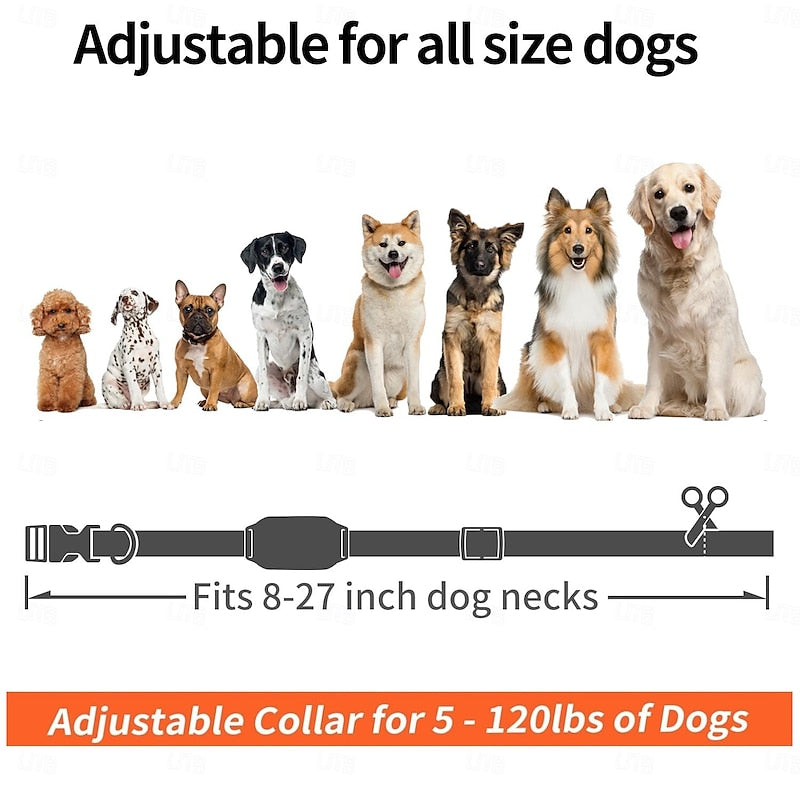 Hond Anti Blaffen Trainingshalsband met Afstandsbediening – Verstelbaar, Waterdicht, Lange Bereik