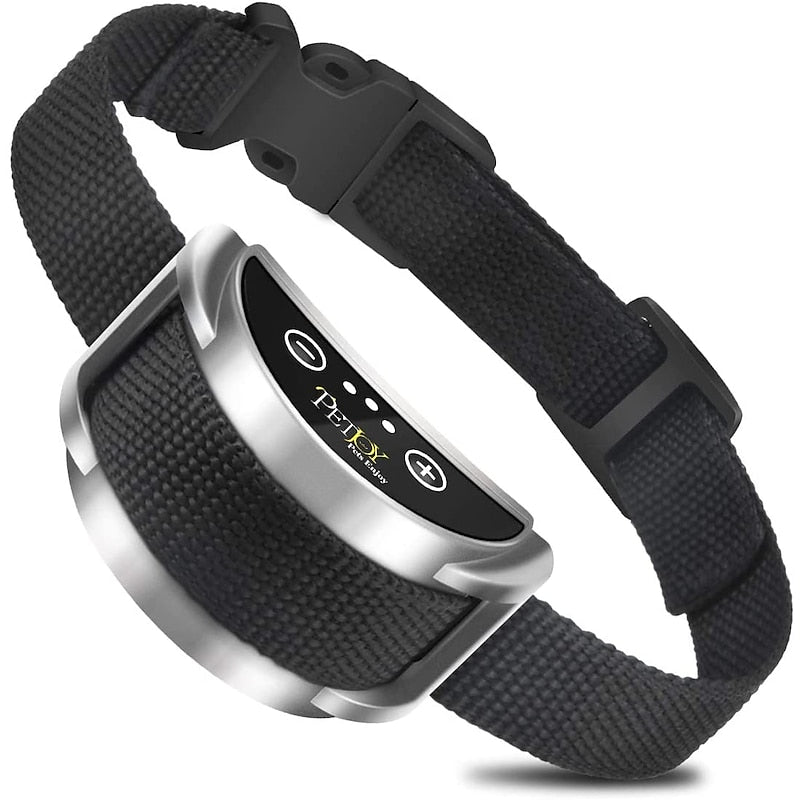 PetJoy Oplaadbare Anti-Blaf Hondenhalsband Met Verstelbare Gevoeligheid Voor Effectieve Honden Training