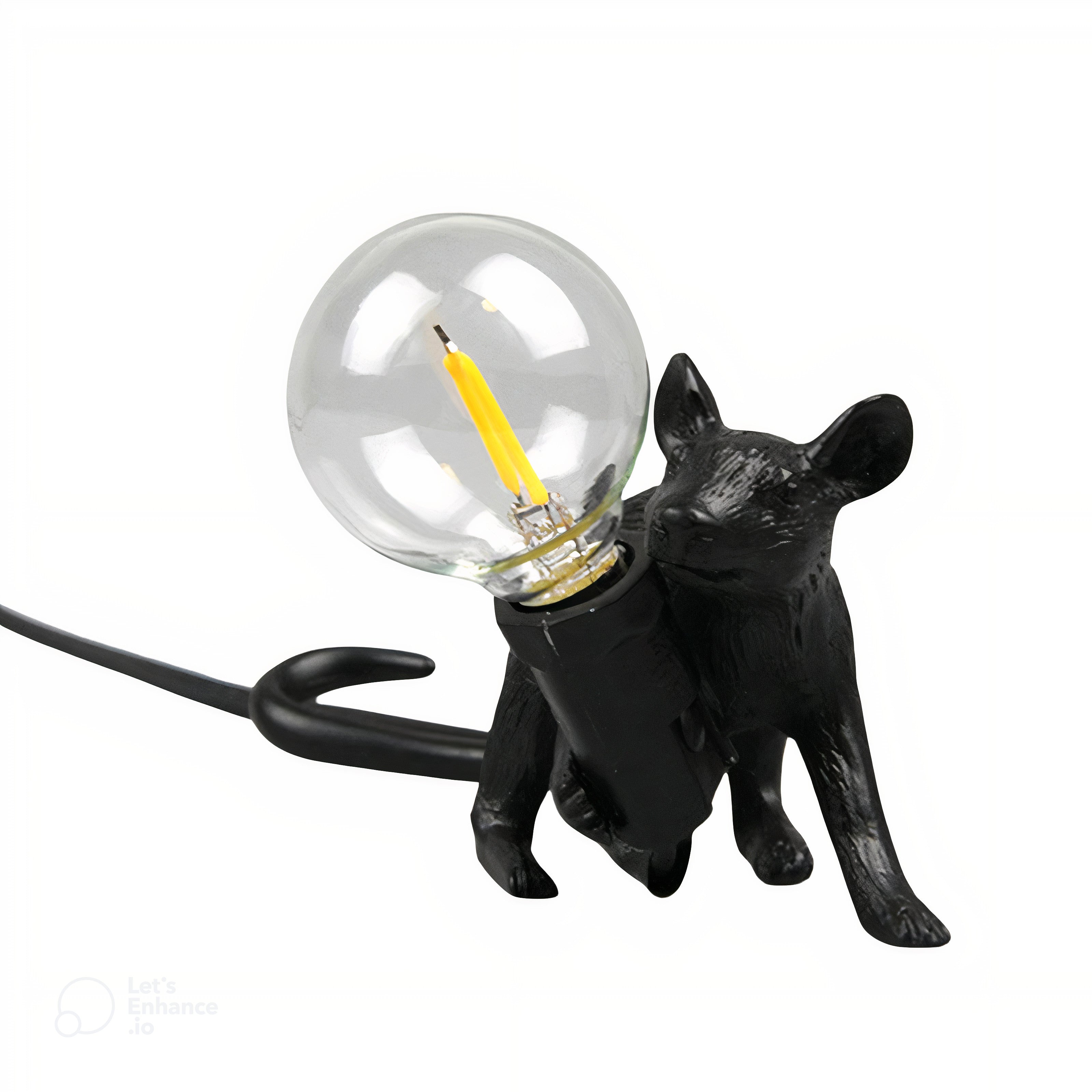 MouseCharm - Speels Art Deco Nachtlampje met Muizenbasis