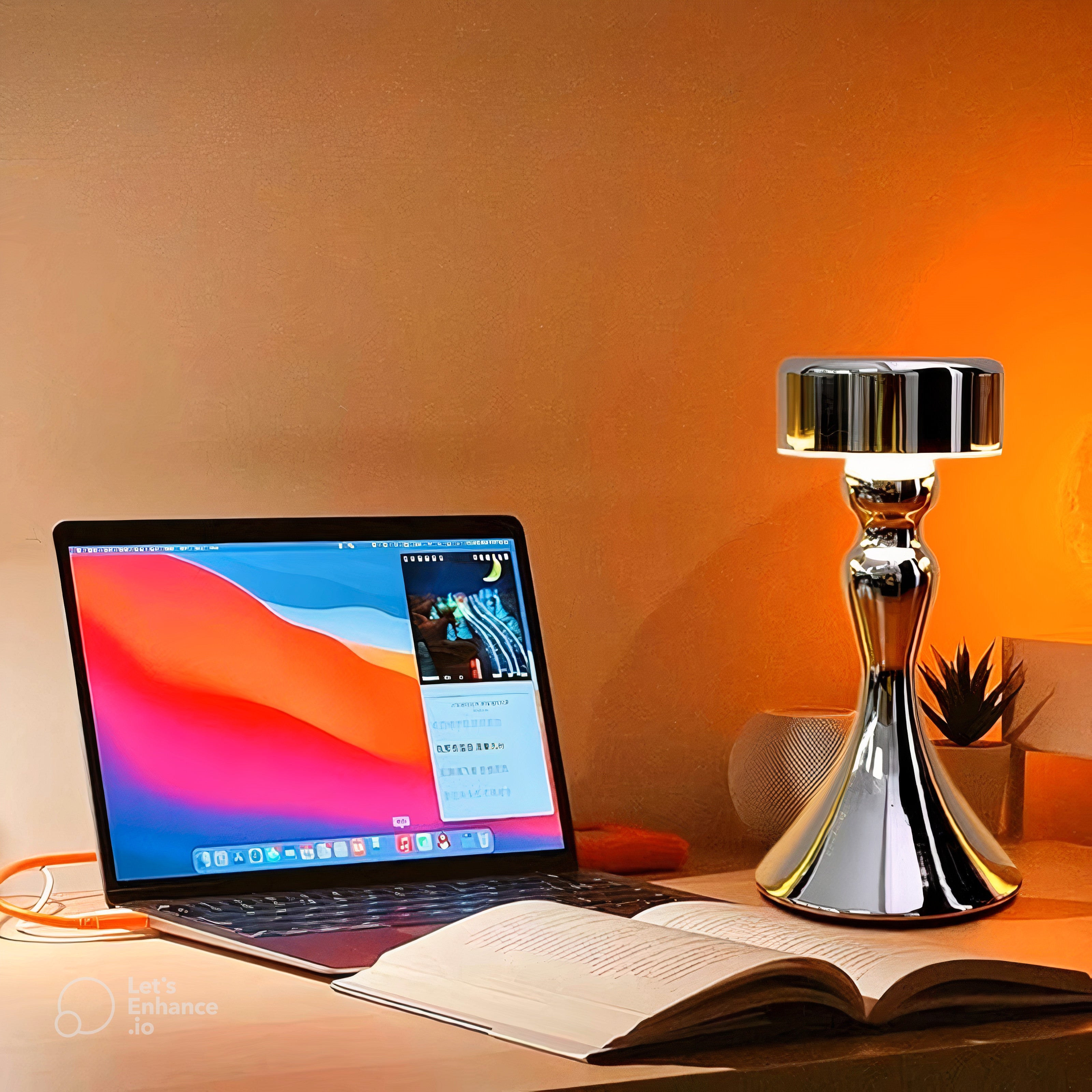 GoldenGlow - Luxe Draadloze Tafellamp met Oplaadfunctie
