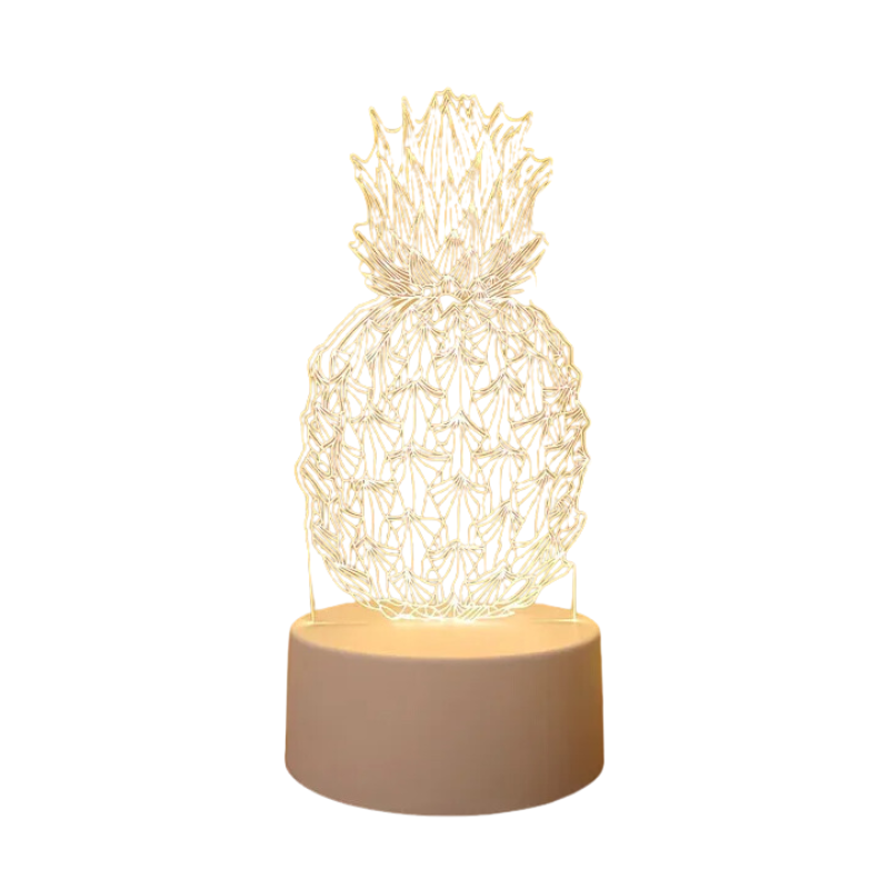 TropiGlow - 3D Ananas LED Nachtlamp