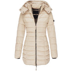 Donsjack Gevoerd Met Capuchon Voor Vrouwen Van Polyester - Winterjas Dames