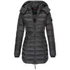Donsjack Gevoerd Met Capuchon Voor Vrouwen Van Polyester - Winterjas Dames