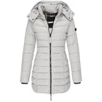 Donsjack Gevoerd Met Capuchon Voor Vrouwen Van Polyester - Winterjas Dames