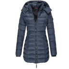 Donsjack Gevoerd Met Capuchon Voor Vrouwen Van Polyester - Winterjas Dames