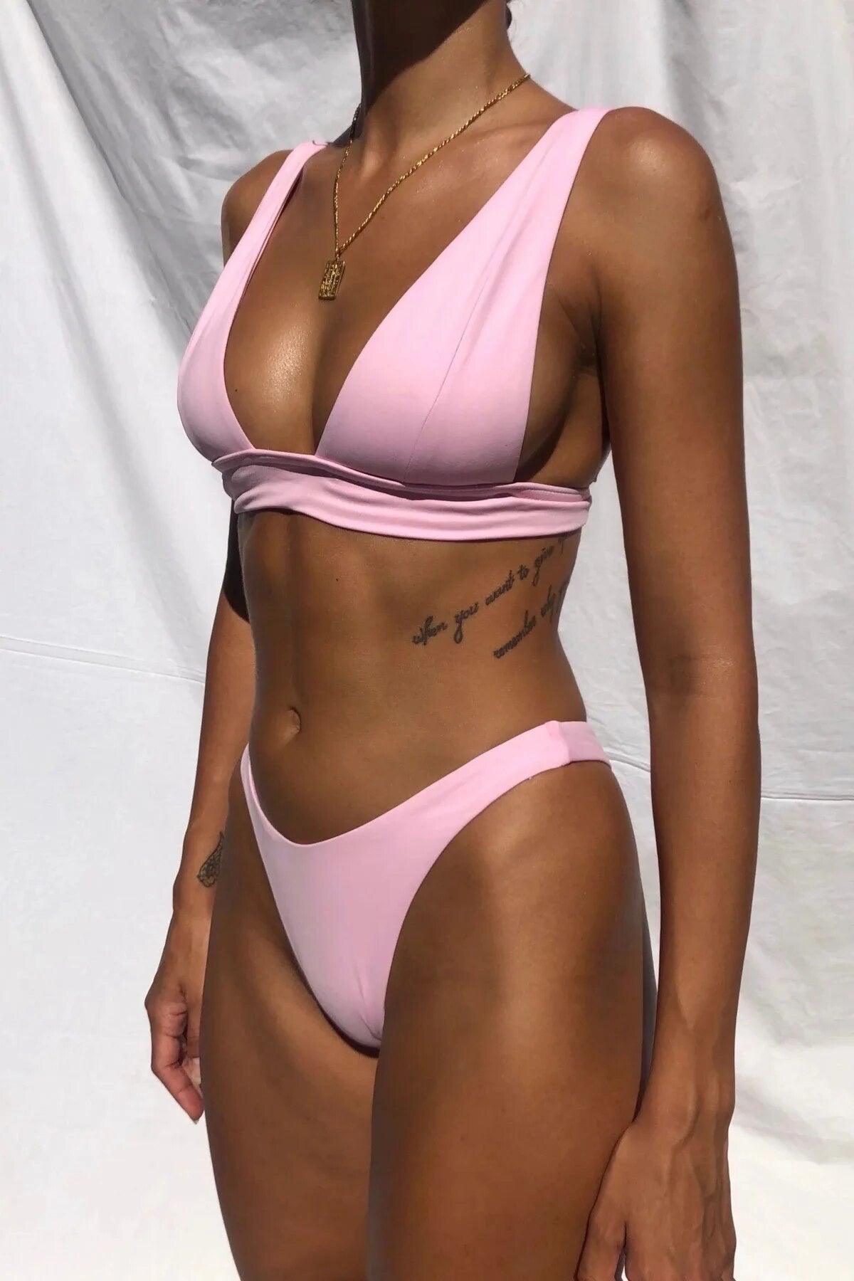 Push-Up Bikini voor Vrouwen met Ondersteuning en Modern Design 3