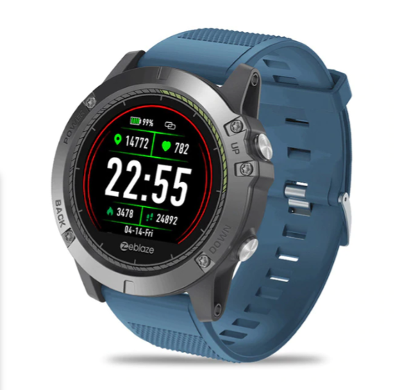 Tactische Smartwatch met Waterdichtheid en 3D-Interface voor Fitness en Avontuur