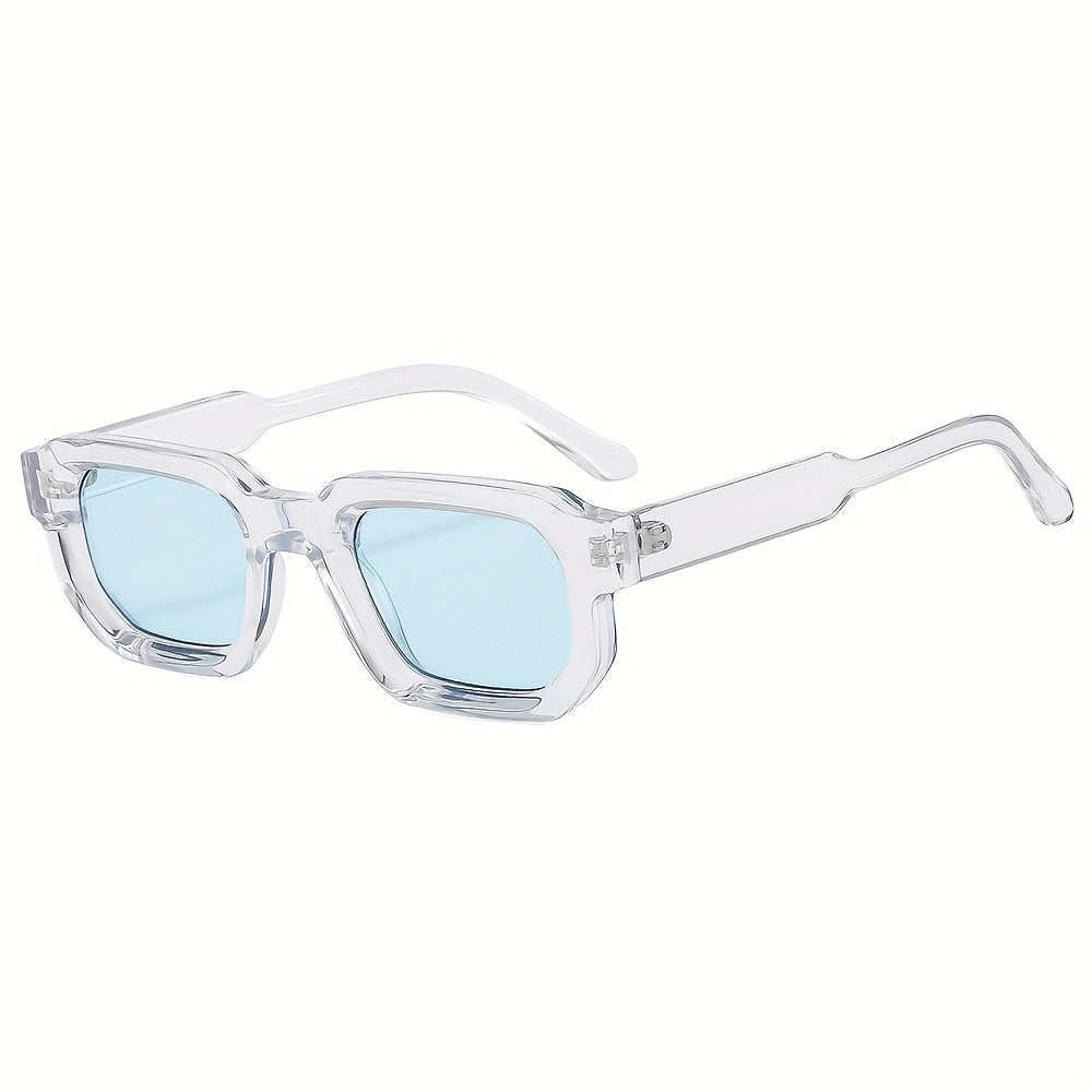 Retro Zonnebril met Vierkant Frame voor Heren - Zwart Polycarbonaat 7