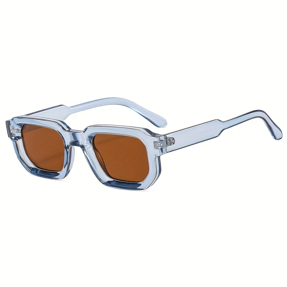 Retro Zonnebril met Vierkant Frame voor Heren - Zwart Polycarbonaat 8