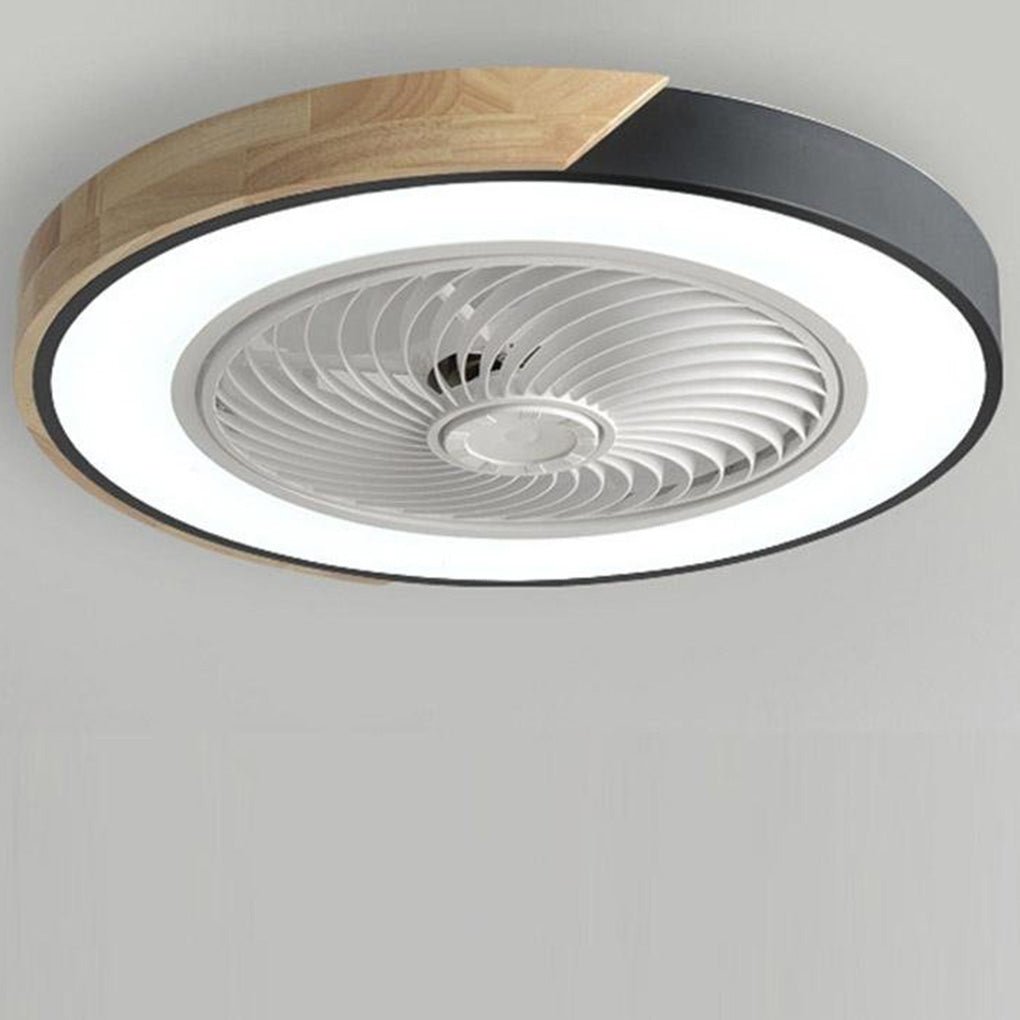 Bladloze Ventilator Led Plafondlamp Wit Met Bediening